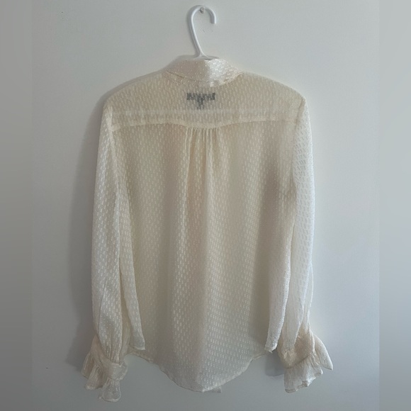 Banana Republic Tied Mesh Blouse - Picture 3 of 3